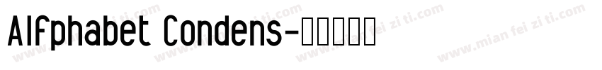 Alfphabet Condens字体转换